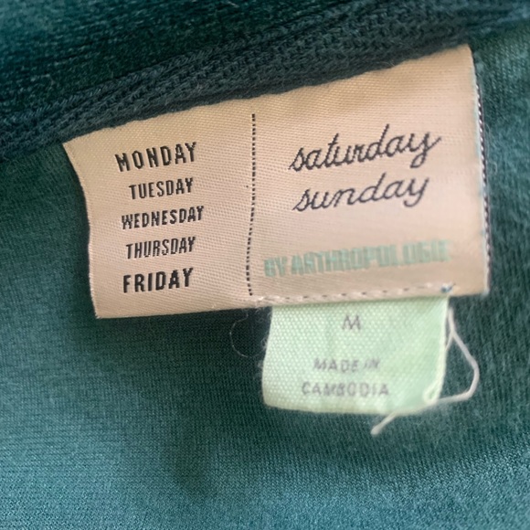 Anthropologie Velour Oversized Shirt Dress - Picture 7 of 8